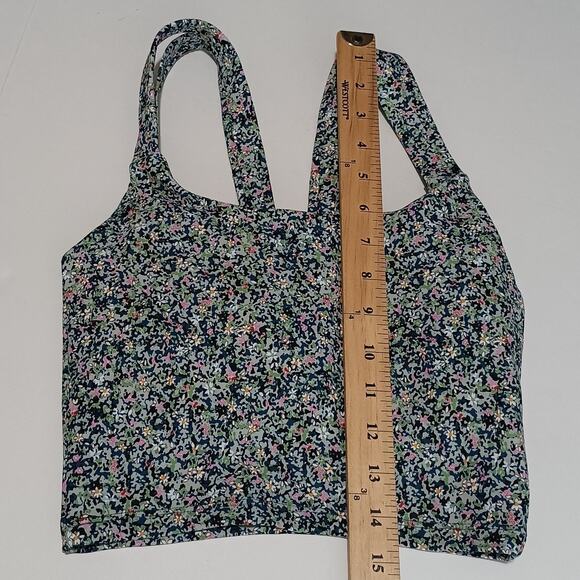 Sage Collective Set Sport Bra And Biker Short Floral Blue Static Ditsy XSmall‎ - Picture 4 of 13